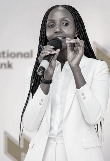 Dr. Ann Wangui speaking at an event