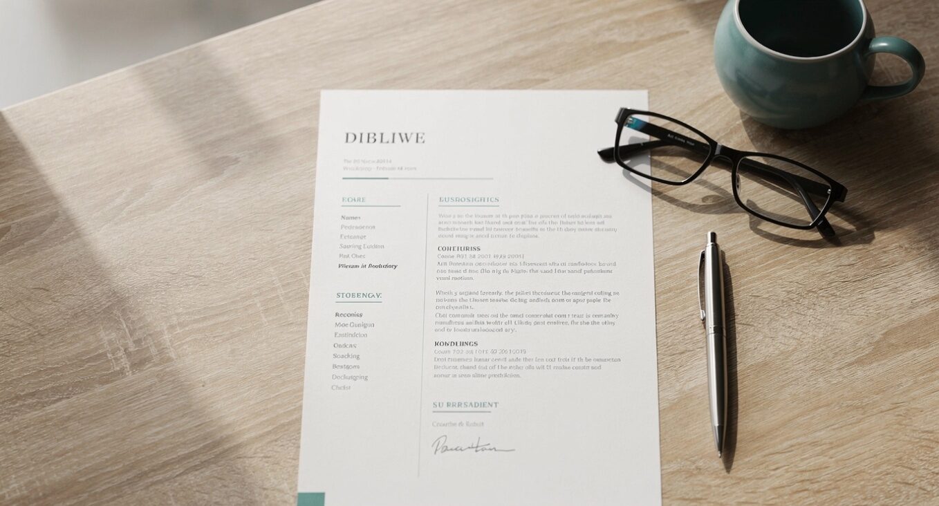 top-down-flat-lay-of-a-printed-cv-document-on-a-wo